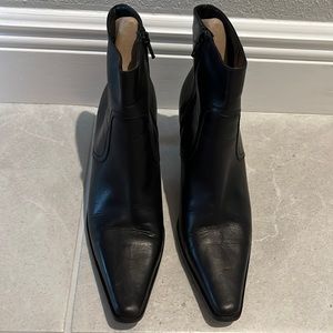 Coach Black Leather Alexis Boots